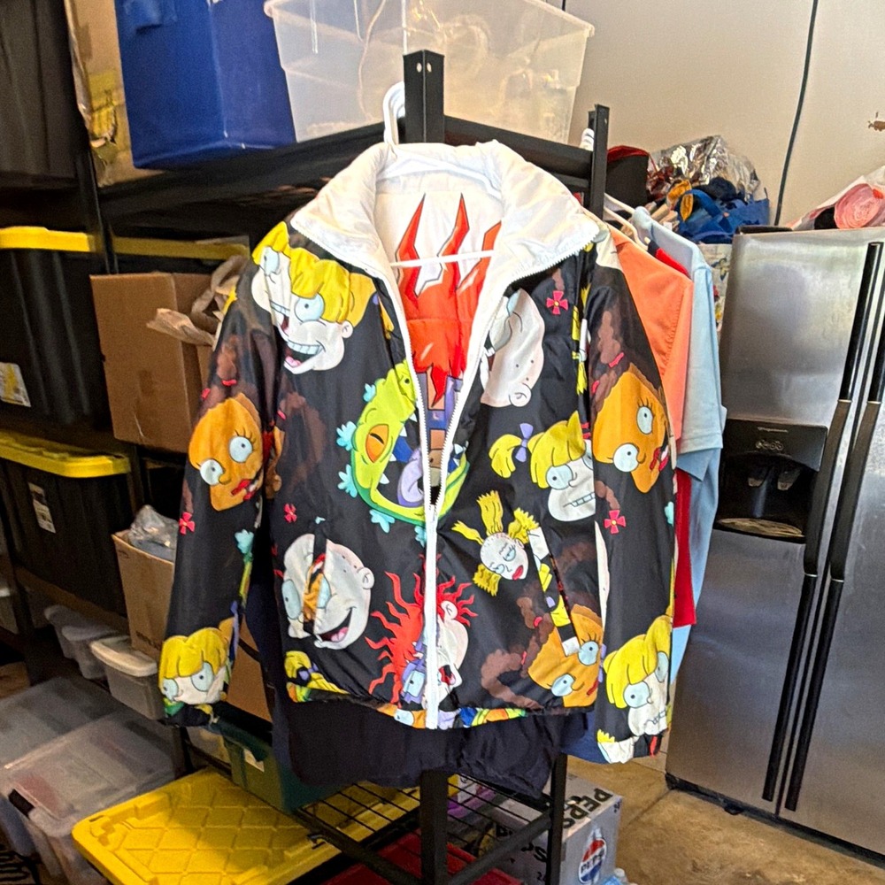 Members Only Nickelodeon Men's Puffer Jacket Zip . Zip tab fell off still zips